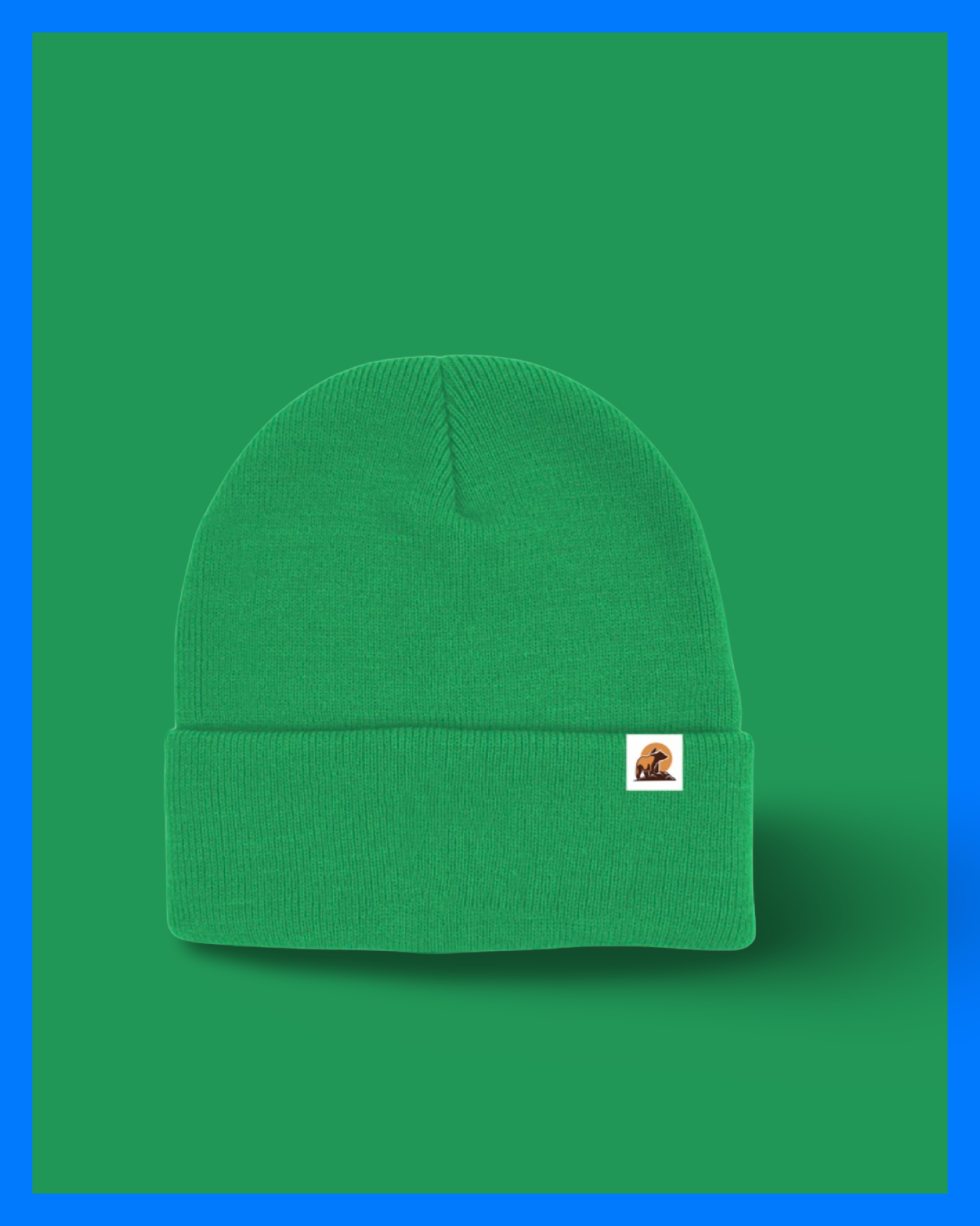 Green beanie