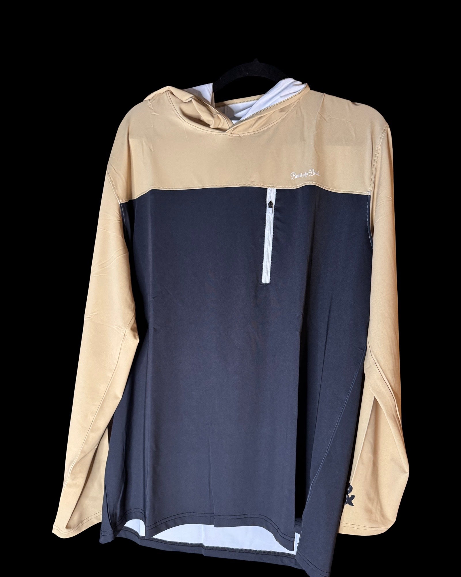 Black and gold hoodie