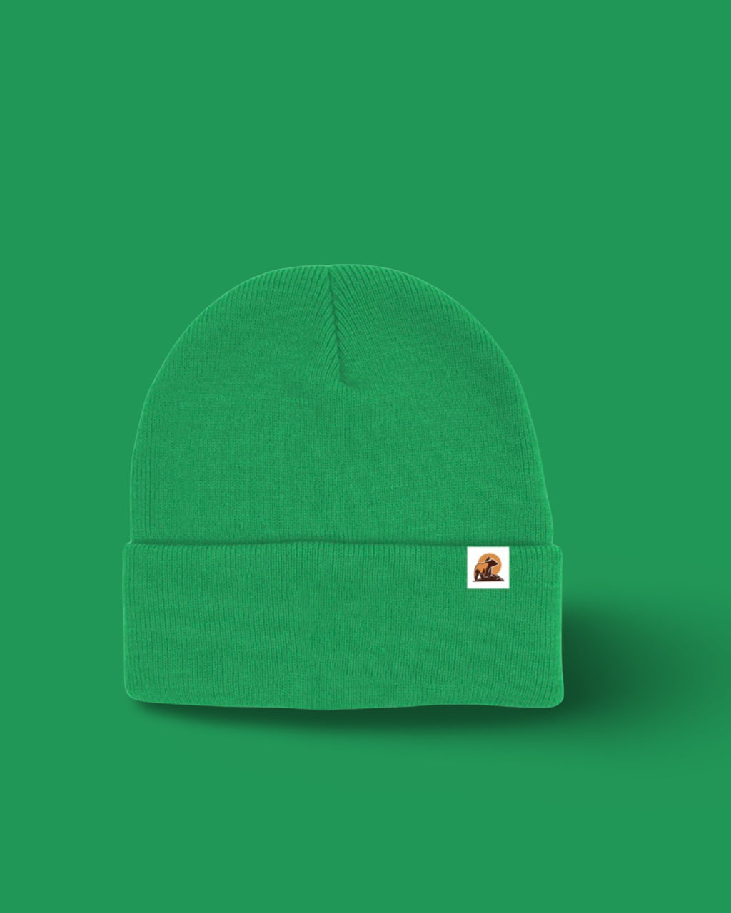 Green beanie