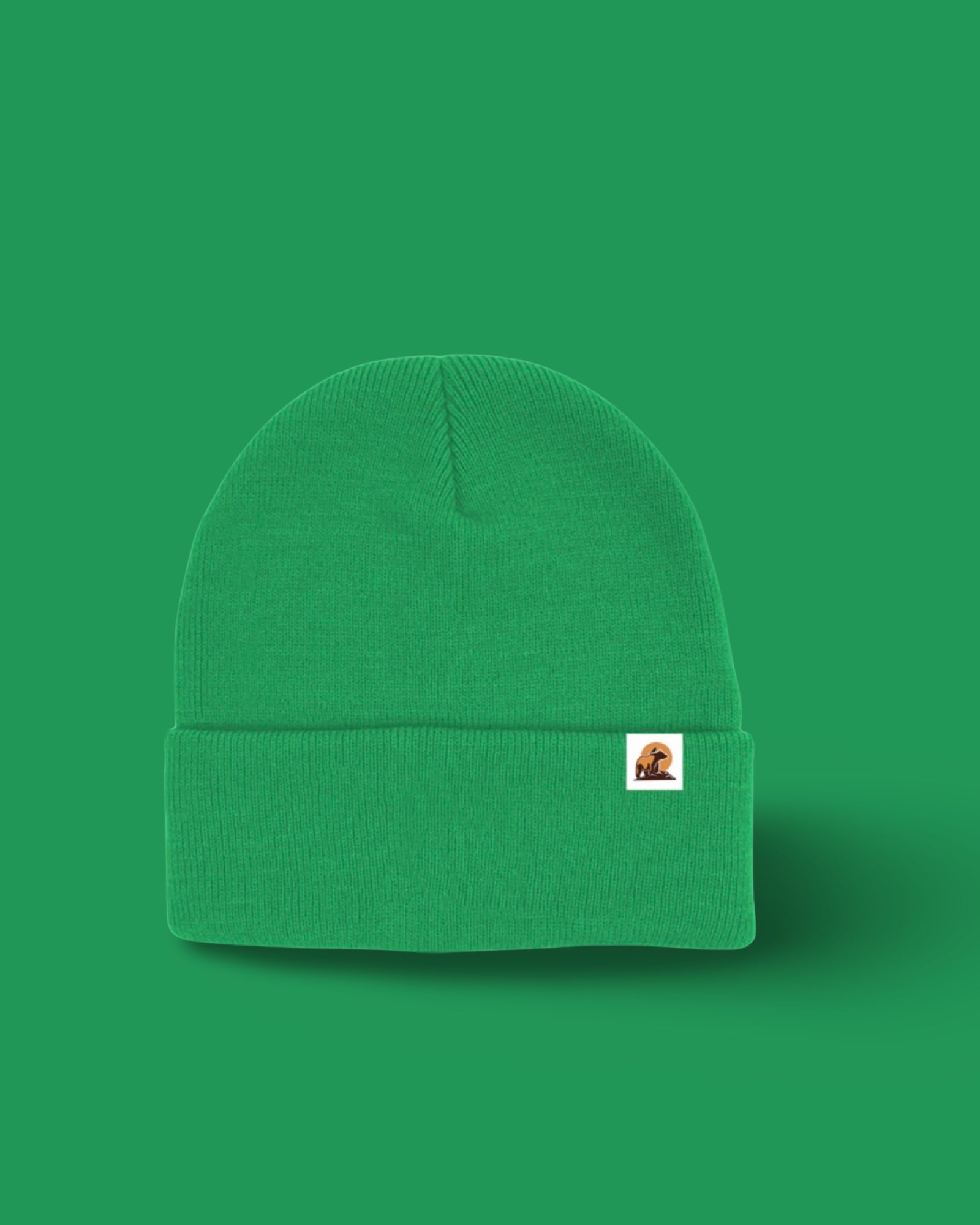 Green beanie