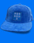Blue velvet hat