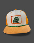 Suede brim hat